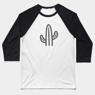 Cool Cactus Print T-Shirt Baseball T-Shirt